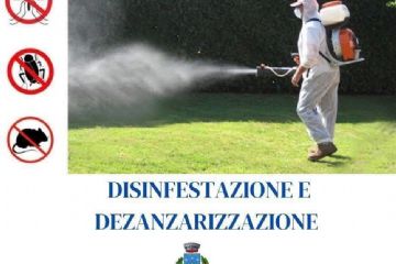 AVVISO disinfestazione per insetti volanti